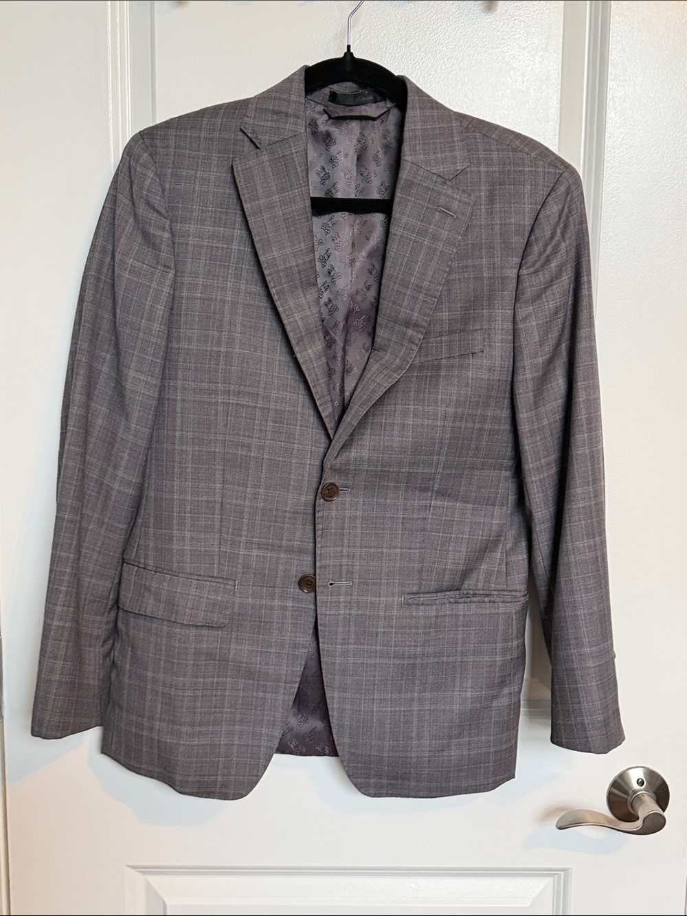 Psycho Bunny Gray Plaid Sport Coat